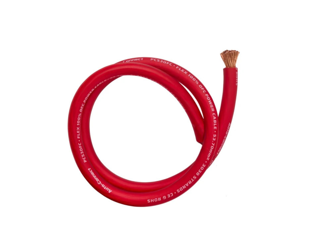 Auto-Connect Power Cable OFC Flex 53mm2 Red 20m – artikel 720PC53OFCR – afbeelding 5