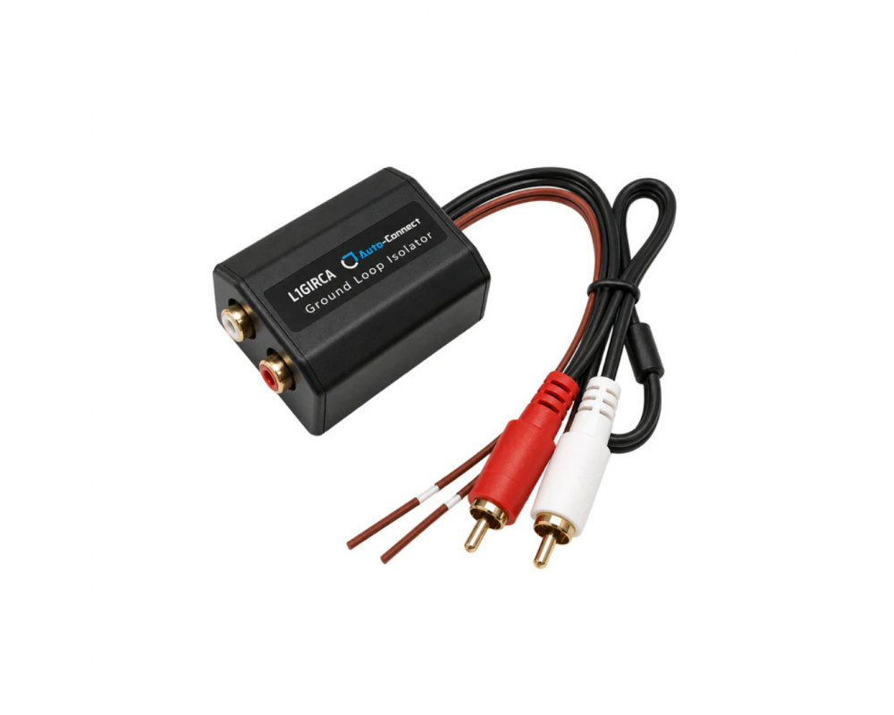 Auto-Connect Ground loop isolator, 2RCA-2RCA input afbeelding 2