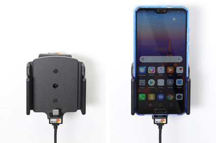 Brodit Verstelbare Houder 721203 — Active holder with USB-cable and cig-plug adapter