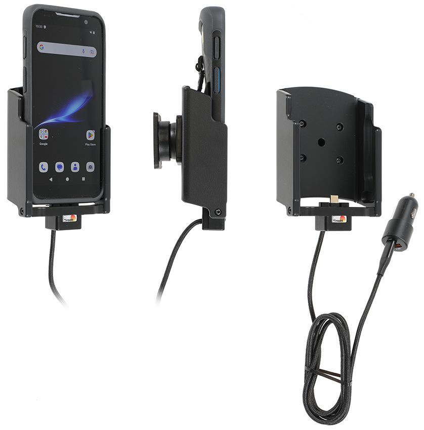 Brodit houder/lader Bluebird S20 USB-C - USB sig.plug-boot
