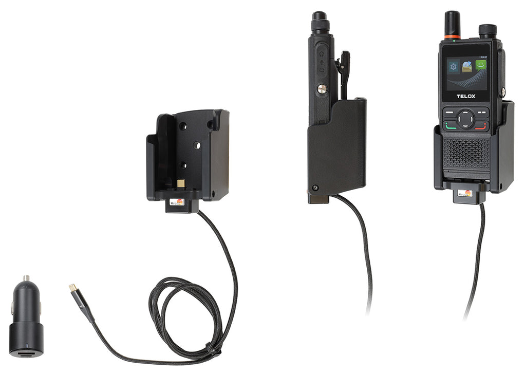 Brodit actieve houder met USB-kabel en sigarettenaanstekeradapter voor Telox TE320P – artikel 721493 – afbeelding 5