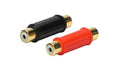 Audio adapter RCA F - RCA F rood en zwart set