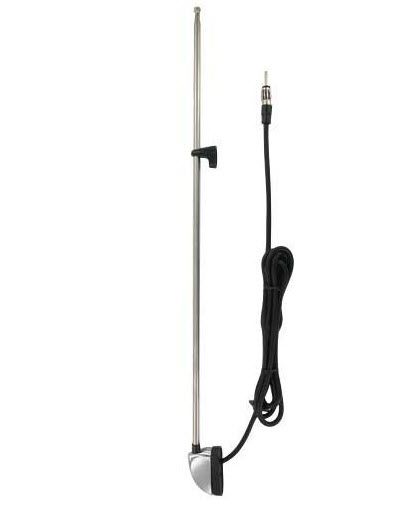 Antenne AM/FM aanbouw chroom tbv Nissan 1.5 mtr