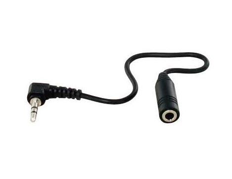 Audio adapterkabel 3.5mm Jack F - 2.5mm Jack M 90° 0.1m
