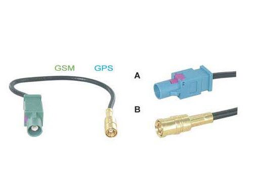 adapterkabel 15 cm Fakra M - SMB F
