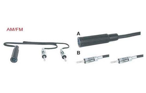 adapterkabel 40 cm Y splitter DIN F - DIN M 2 x