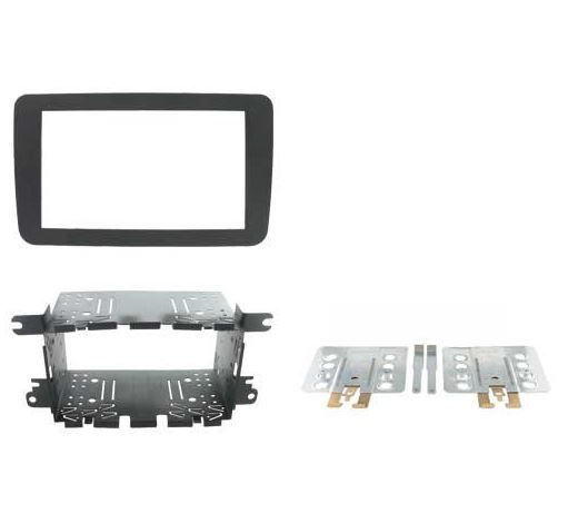 2-DIN frame Skoda  VW Golf 5-6  T5 08-15 metaal  zwart