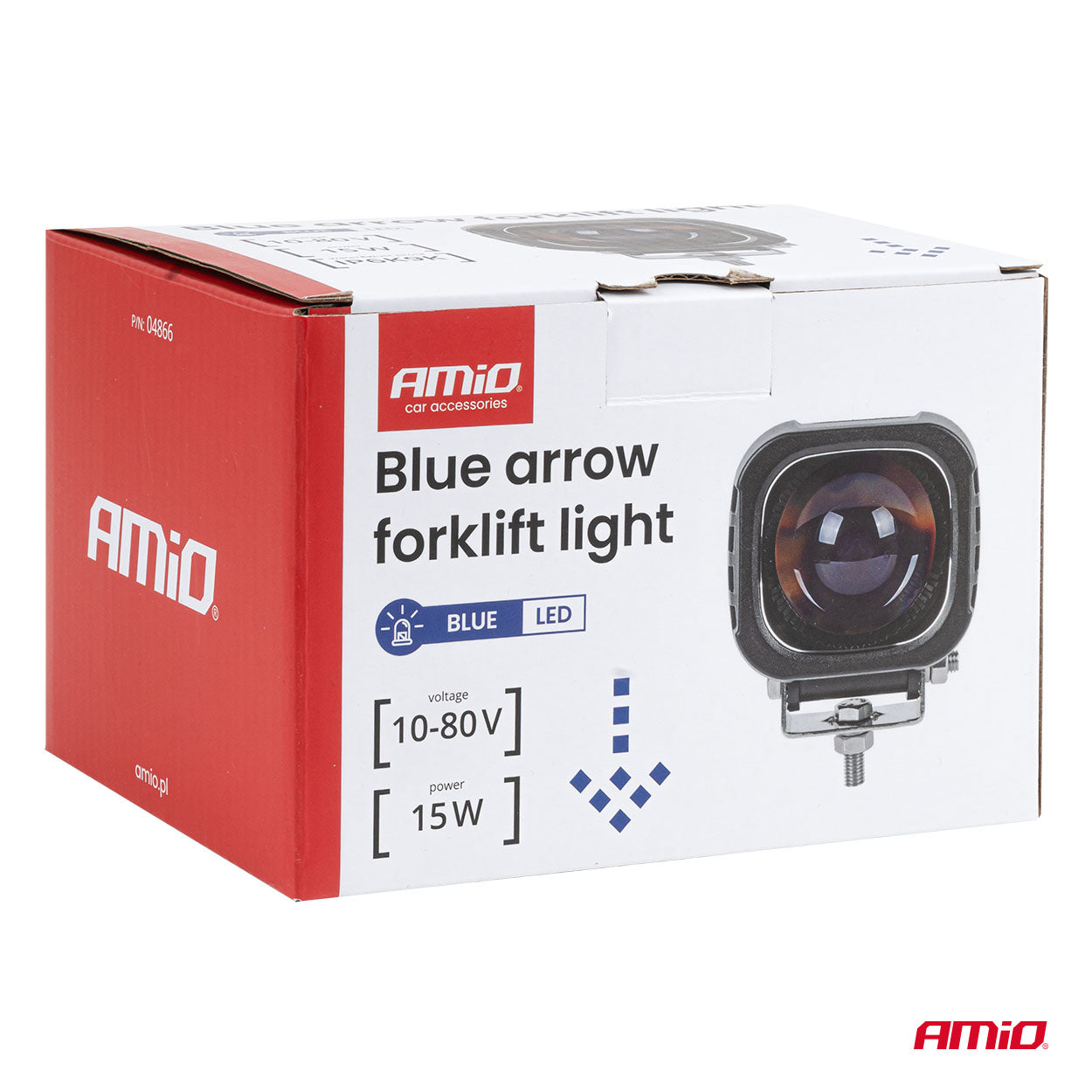 Blauwe pijl heftruckveiligheidslamp 15W 10–80V – artikel 04866 – afbeelding 8