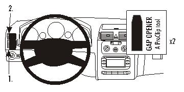 Brodit ProClip 803268 voor Volkswagen Touran