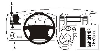 Brodit ProClip 803278 voor Volkswagen T5 Transporter/Pickup