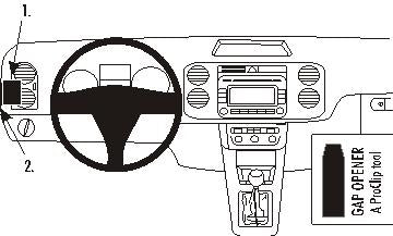 Brodit ProClip 803612 voor Volkswagen Tiguan