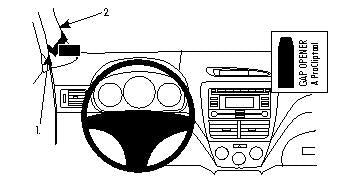 Brodit ProClip 804186 voor Subaru Forester
