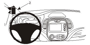 Brodit ProClip 804943 voor Renault Captur