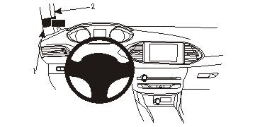 Brodit ProClip 804953 voor Peugeot 308