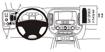 Brodit ProClip 804954 voor Chevrolet Silverado 2500/3500 Series