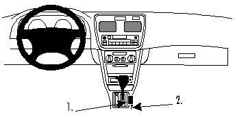 Proclip Toyota Corolla 98-02 USA Console mount