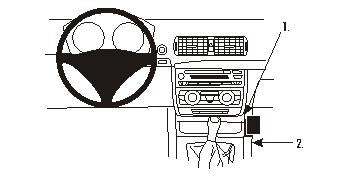 Brodit ProClip 833524 voor BMW 1-series E81, E82, E87, E88