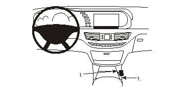 Brodit ProClip 833854 voor Mercedes Benz S-Class