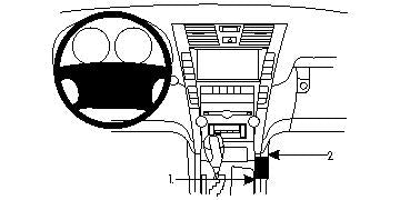 Brodit ProClip 834028 voor Lexus LS Series