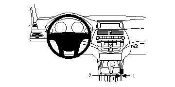 Brodit ProClip 834100 voor Honda Accord Crosstour