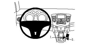 Brodit ProClip 834350 voor Chevrolet Cruze