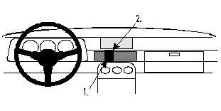 Brodit ProClip 851554 voor Porsche 944