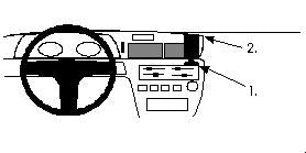 Brodit ProClip 851826 voor Toyota Carina