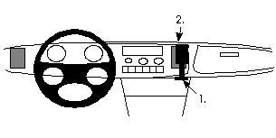 Brodit ProClip 851850 voor Saab 900