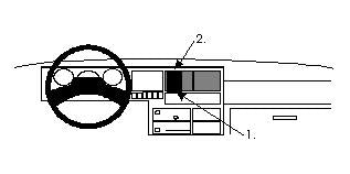 Brodit ProClip 851907 voor Volkswagen T4 Transporter/Pickup