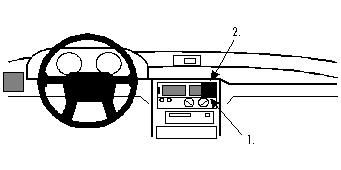 Proclip Mitsubishi SpaceWagon 92-98 Center mount
