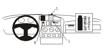 Brodit ProClip 851990 voor Volkswagen Vento