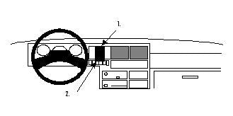 Brodit ProClip 851991 voor Volkswagen T4 Transporter/Pickup