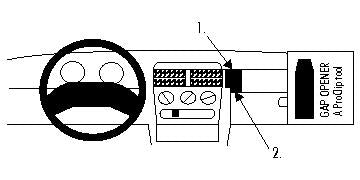 Brodit ProClip 852022 voor Opel Tigra