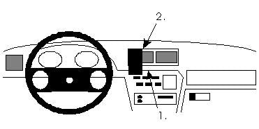 Brodit ProClip 852032 voor Opel Vectra A