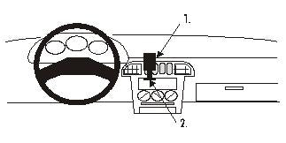 Brodit ProClip 852038 voor Nissan Micra