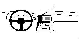 Brodit ProClip 852053 voor Nissan 300 ZX