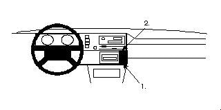 Brodit ProClip 852068 voor Volkswagen Rabbit