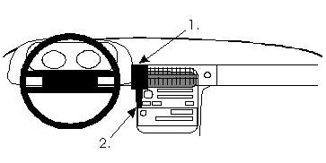 Brodit ProClip 852069 voor Porsche 928