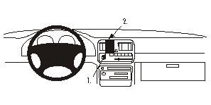 Proclip Subaru Legacy/ Outback 95-98 Center mount