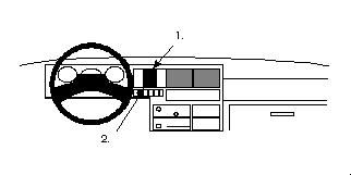 Proclip VW Transporter T4 91-95 Center mount