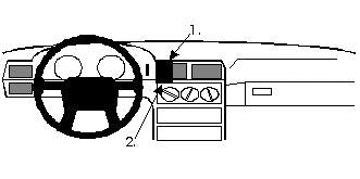Brodit ProClip 852127 voor Volvo 850