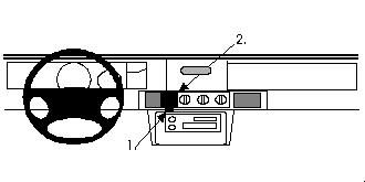 Proclip Mercury Sable 94-95 Center mount