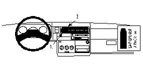 Brodit ProClip 852296 voor Volkswagen T4 Transporter/Pickup