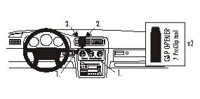 Brodit ProClip 852426 voor Volvo V70