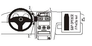 Brodit ProClip 852597 voor Opel Astra
