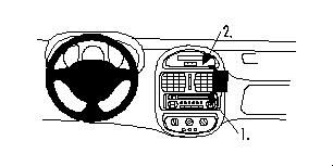 Proclip Renault Clio 99-01 Angled mount
