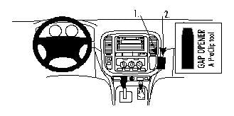 Brodit ProClip 852644 voor Toyota LandCruiser 100