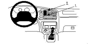 Brodit ProClip 852662 voor Chevrolet Tracker