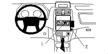 Brodit ProClip 852670 voor Mitsubishi Space Star