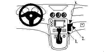 Brodit ProClip 852681 voor Alfa Romeo 166